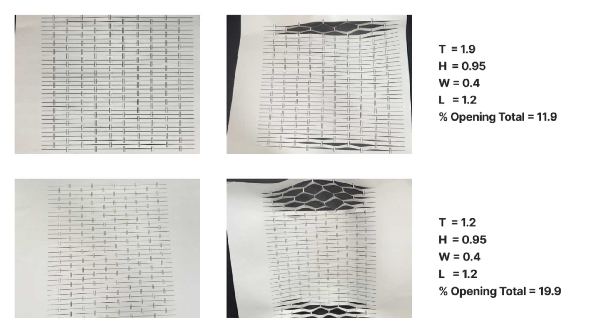 Physical Study B - optimized configurations