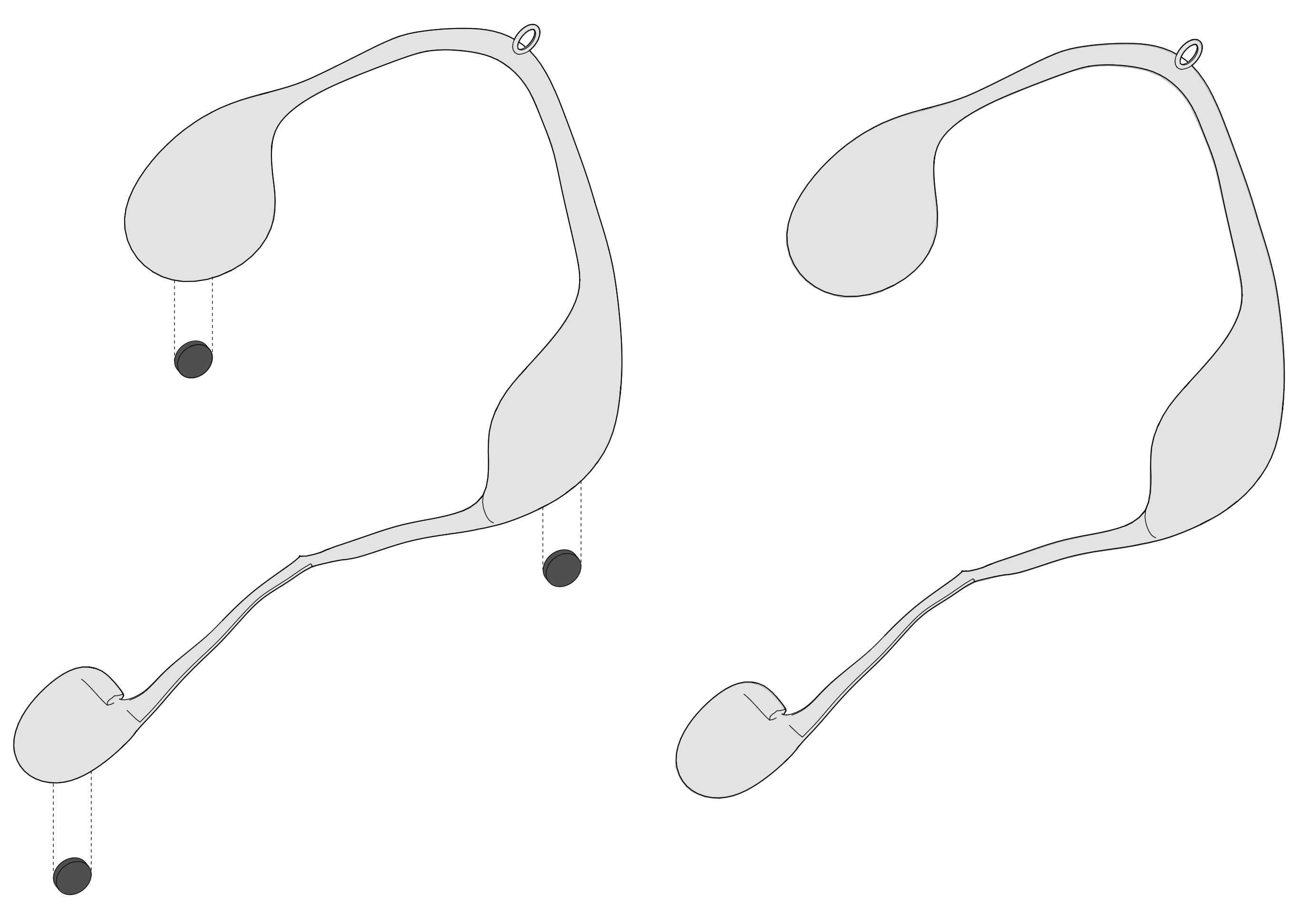 Isometric view - necklace