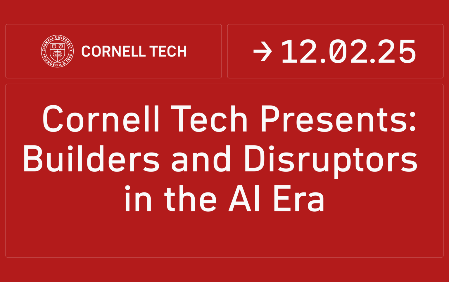 Cornell Tech event