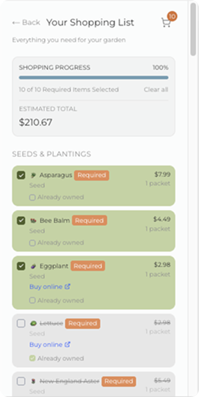 Marketplace screen 2