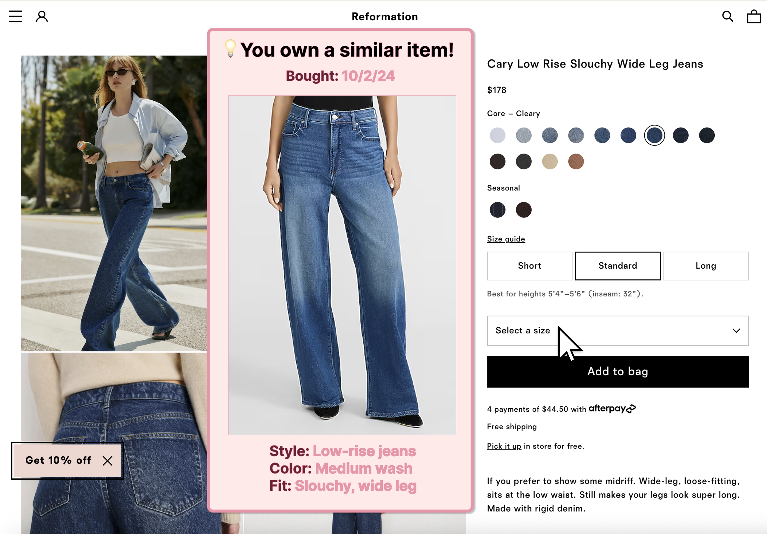 Closet AI comparison prototype